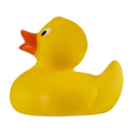 Canard en caoutchouc jaune classique pour le bain couleur jaune quatrième vue