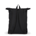 Sac à dos rolltop en RPET avec petite fermeture éclair frontale 20L couleur noir cinquième vue