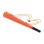 Corne en plastique avec cordon assorti, idéale pour les événements couleur orange troisième vue