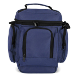 Sac isotherme avec multiples et spacieux compartiments couleur bleu foncé troisième vue