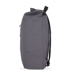 Sac à dos rolltop en PU avec détails réfléchissants 20L couleur gris quatrière vue