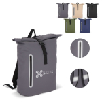 Sac à dos rolltop en PU avec détails réfléchissants 20L