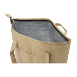 Sac isotherme en papier laminé avec intérieur en aluminium couleur marron deuxième vue