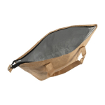 Sac isotherme en papier laminé avec intérieur en aluminium couleur marron neuvième vue