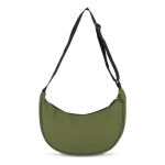 Sac bandoulière en PU en forme de demi-lune avec sangle ajustable couleur vert olive cinquième vue