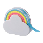Distributeur en forme de nuage de ruban adhésif coloré couleur blanc troisième vue