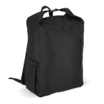 Sac à dos enroulable en RPET avec poignée supérieure à boucle 20L couleur noir