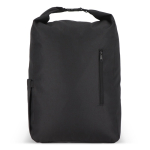 Sac à dos enroulable en RPET avec poignée supérieure à boucle 20L couleur noir deuxième vue