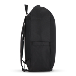 Sac à dos enroulable en RPET avec poignée supérieure à boucle 20L couleur noir troisième vue