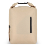 Sac à dos enroulable en RPET avec poignée supérieure à boucle 20L couleur beige deuxième vue