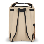 Sac à dos enroulable en RPET avec poignée supérieure à boucle 20L couleur beige cinquième vue
