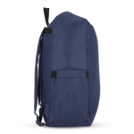 Sac à dos enroulable en RPET avec poignée supérieure à boucle 20L couleur bleu foncé troisième vue