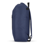 Sac à dos enroulable en RPET avec poignée supérieure à boucle 20L couleur bleu foncé quatrière vue