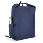 Sac à dos enroulable en RPET avec poignée supérieure à boucle 20L couleur bleu foncé sixième vue