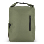 Sac à dos enroulable en RPET avec poignée supérieure à boucle 20L couleur vert olive deuxième vue