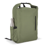 Sac à dos enroulable en RPET avec poignée supérieure à boucle 20L couleur vert olive sixième vue