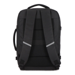 Sac à dos en RPET idéal pour les voyages avec grands compartiments couleur noir