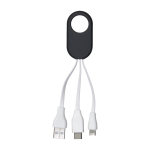 Set de câbles de charge personnalisable avec câbles courts de 5,5 cm couleur noir première vue