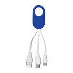 Set de câbles de charge personnalisable avec câbles courts de 5,5 cm couleur bleu première vue