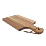 Planche de service en bois d'acacia idéale pour les apéritifs couleur bois deuxième vue