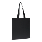 Sac pour le quotidien en coton biologique avec longues anses 140 g/m² couleur noir