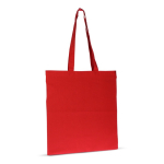 Sac pour le quotidien en coton biologique avec longues anses 140 g/m² couleur rouge