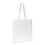 Sac pour le quotidien en coton biologique avec longues anses 140 g/m² couleur blanc