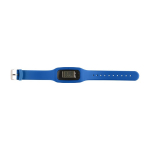 Podomètre en silicone avec compteur de pas, calories et distance couleur bleu ultramarine première vue