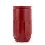 Gobelet isotherme en acier inoxydable avec couvercle à bouton 320 ml couleur rouge foncé