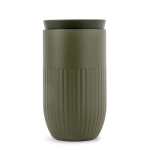 Gobelet isotherme en acier inoxydable avec couvercle à bouton 320 ml couleur vert olive