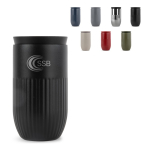 Gobelet isotherme en acier inoxydable avec couvercle à bouton 320 ml