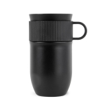 Mug isotherme en acier inoxydable avec petite anse 280ml couleur noir