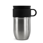 Mug isotherme en acier inoxydable avec petite anse 280ml couleur argenté