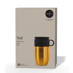 Mug isotherme en acier inoxydable avec petite anse 280ml couleur doré deuxième vue