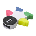 Marqueur en forme de bonhomme 4 couleurs fluorescentes et nettoyeur couleur blanc