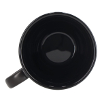 Tasse en porcelaine avec petite anse supérieure 270ml couleur noir sixième vue