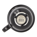 Tasse en porcelaine avec petite anse supérieure 270ml couleur noir septième vue