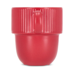 Tasse en porcelaine avec petite anse supérieure 270ml couleur rouge cinquième vue