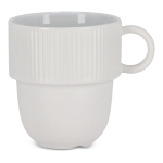 Tasse en porcelaine avec petite anse supérieure 270ml couleur blanc
