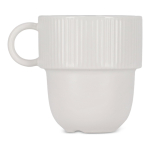 Tasse en porcelaine avec petite anse supérieure 270ml couleur blanc troisième vue