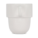 Tasse en porcelaine avec petite anse supérieure 270ml couleur blanc cinquième vue
