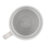 Tasse en porcelaine avec petite anse supérieure 270ml couleur blanc sixième vue
