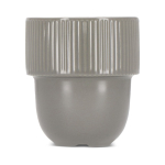Tasse en porcelaine avec petite anse supérieure 270ml couleur gris quatrière vue