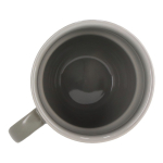 Tasse en porcelaine avec petite anse supérieure 270ml couleur gris sixième vue