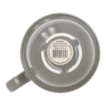 Tasse en porcelaine avec petite anse supérieure 270ml couleur gris septième vue