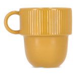 Tasse en porcelaine avec petite anse supérieure 270ml couleur jaune troisième vue