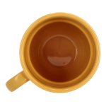 Tasse en porcelaine avec petite anse supérieure 270ml couleur jaune sixième vue