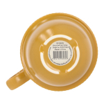 Tasse en porcelaine avec petite anse supérieure 270ml couleur jaune septième vue