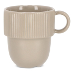 Tasse en porcelaine avec petite anse supérieure 270ml couleur gris clair