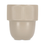 Tasse en porcelaine avec petite anse supérieure 270ml couleur gris clair quatrière vue